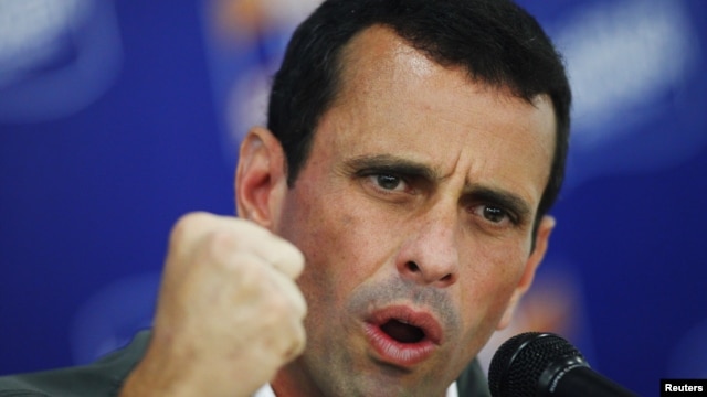 Henrique Capriles dijo que si es elegido presidente la corrupción en la justicia y las cárceles se va a acabar caiga quien caiga.