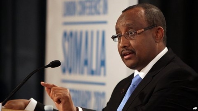 Prime Minister Abdiweli Mohamed Ali of the Transitional Federal Government of Somalia (file)