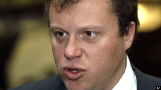 The head of Russian Mirax construction group Sergei Polonsky seen during the Global Investment & Finance Forum in Moscow, Russia, Monday, March 2, 2009. (AP Photo/Mikhail Metzel)