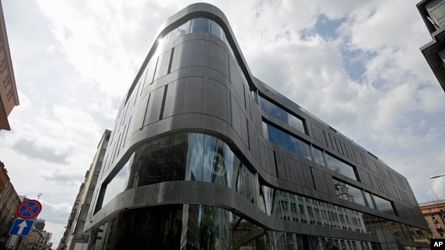 FILE - One of the latest additions to Poland’s growing luxury goods market, the Wolf Bracka department store, in Warsaw, May 31, 2012. 
