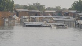 Un quartier de N'Djaména sous les eaux (octobre 2012)                         