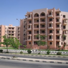 New Cairo, a desert housing development, where the sun shines almost every day of the year