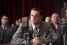 Leonardo DiCaprio as J. Edgar Hoover in "J. Edgar"
