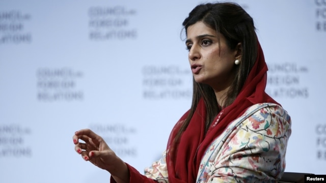 Pakistan Minister for Foreign Affairs Hina Rabbani Khar addresses Council on Foreign Relations, New York, Jan. 16, 2013.