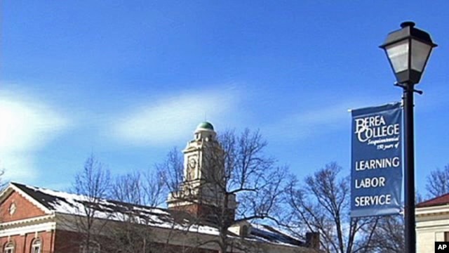 Berea College students pay for their education by working at jobs provided by the college while they study to earn their degrees.