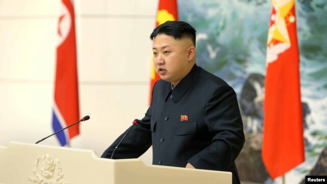 North Korean leader Kim Jong Un speaks during a banquet in Pyongyang in this image released by North Korea's KCNA news agency December 22, 2012.
