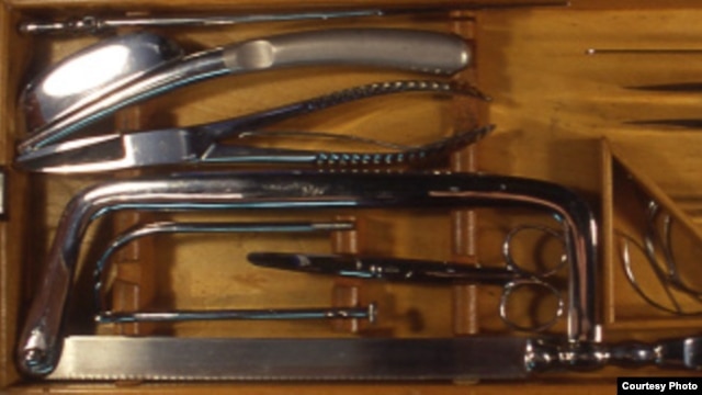 Autopsy tools from the early 1900's (Photo: NMHM)