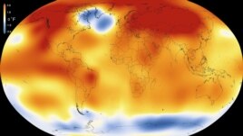 Hình minh họa từ NASA ngày 20/1/2016 cho thấy 2015 là năm nóng nhất từ khi hồ sơ lưu trữ hiện đại bắt đầu ghi nhận vào năm 1880, theo một phân tích mới của Viện nghiên cứu Không gian Goddardn, NASA.