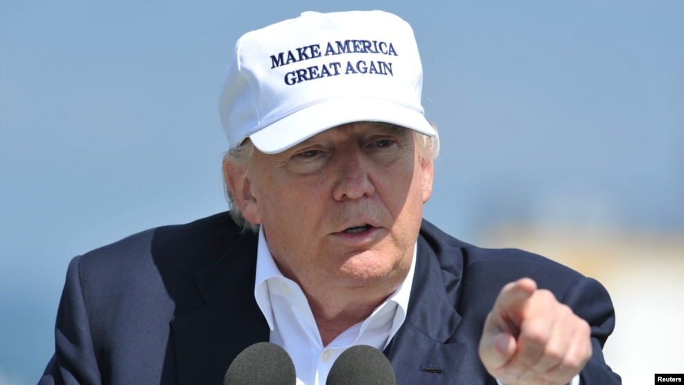 Republican presidential candidate Donald Trump speaks during a news conference, at his Turnberry golf course, in Turnberry, Scotland, Britain June 24, 2016. 