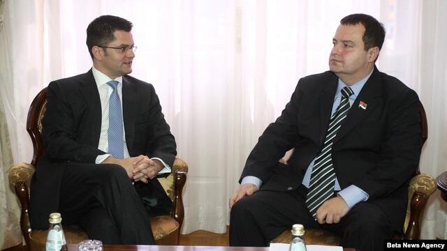 Premijer Srbije Ivica Dačić i Vuk Jeremić koji od septembra predsedava Generalnom skupštinom UN su se susreli u Beogradu