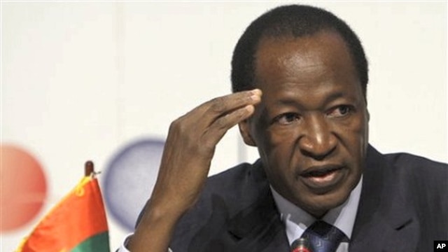 Le Président Blaise Compaoré du Burkina Faso.