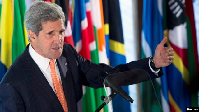 Ngoại trưởng Mỹ John Kerry phát biểu về chính sách của Hoa Kỳ ở châu Phi, Addis Ababa, 3/5/2014