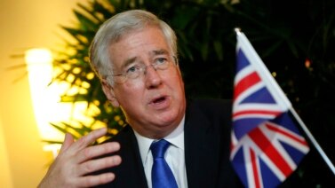 Bộ trưởng Quốc phòng Anh Michael Fallon. (Ảnh tư liệu)