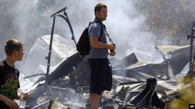 Aftermath of a fire in Texas (file photo)