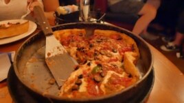Chicago deep dish pizza