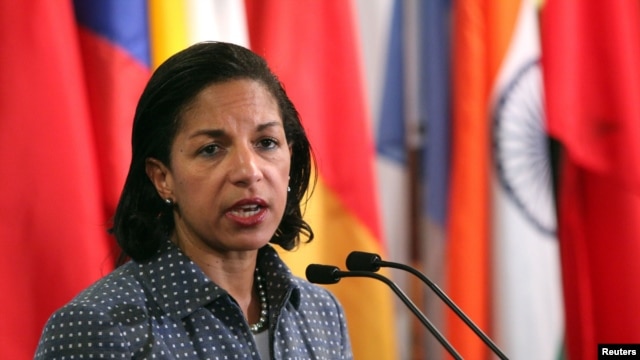 U.S. ambassador to the United Nations Susan Rice. 
