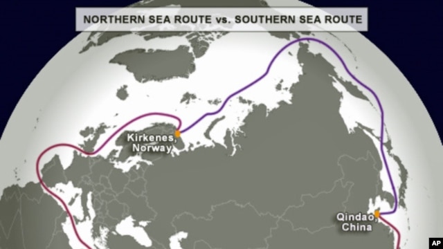Northern sea route vs southern sea route