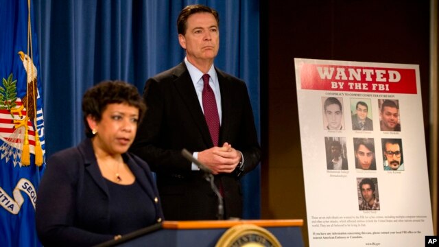 Loretta Lynch secretaria de Justicia acusa a hackers iraníes por atentar ciberataques ocurridos entre 2011 y 2013 contra Estados Unidos