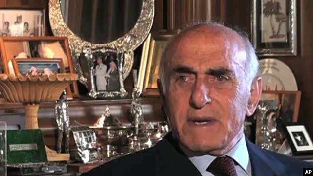 Palestinian billionaire Munib Al Masri at his villa in Nablus, West Bank