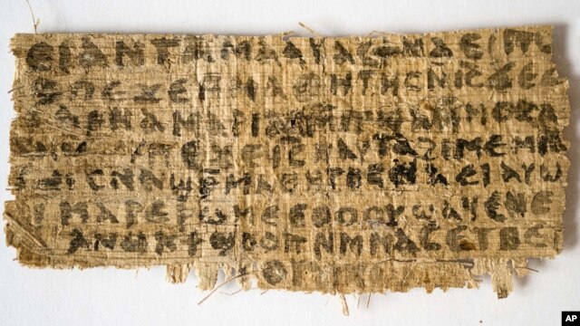 The ancient piece of papyrus suggests that Jesus was married