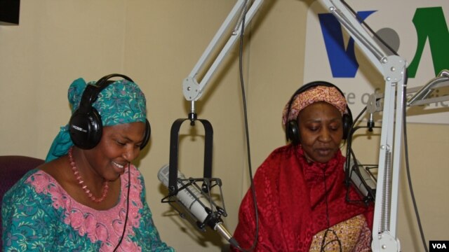 Hausa Service Halima Djimrao-Kane (left) and Jummai Ali (right)