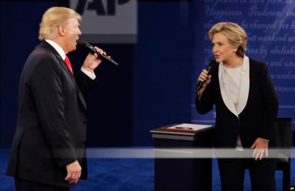 2016年10月9日，在美國第二場總統候選人辯論中