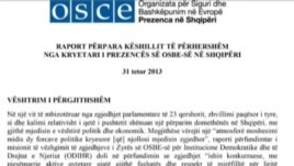 OSBE raport për zhvillimet në Shqipëri