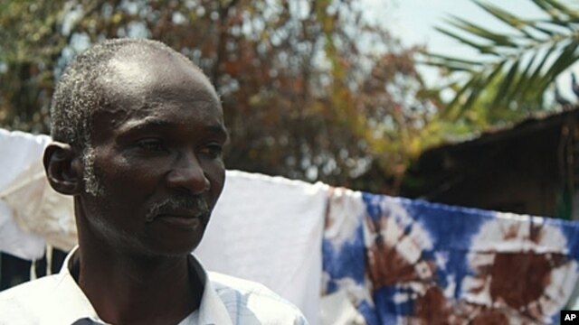 At his home in one of Goma's many slums, Felix Badila says he supports the opposition, but he will not join protests he fears will become violent.