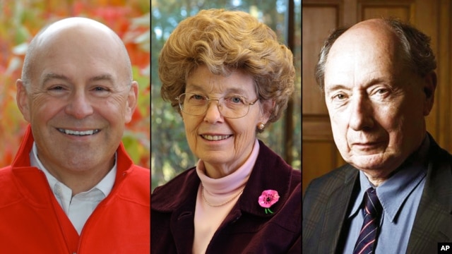 Robert T. Fraley, Mary-Dell Chilton y Marc Van Montagu ganadores del Premio Mundial de la Alimentación 2013. (Foto: AP/The World Food Prize Foundation)