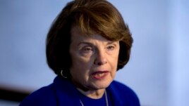 Senate Intelligence Committee Chair Sen. Dianne Feinstein speaks with reporters on Capitol Hill, March 5, 2013, after a closed-door committee vote on CIA director nominee John Brennan.