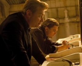 Director CHRISTOPHER NOLAN with LEONARDO DiCAPRIO on the set of Warner Bros. Pictures’ and Legendary Pictures’ sci-fi action film “INCEPTION,” a Warner Bros. Pictures release.