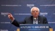 Democratic presidential candidate Sen. Bernie Sanders of Vermont speaks to reporters after a campaign event, in the Queens borough of New York, April 9, 2016.