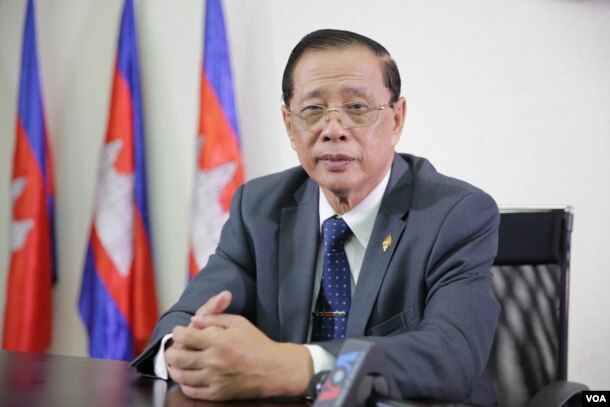 FILE - Sok Eysan, a spokesman and lawmaker of the Cambodian's People Party. (Hean Socheata/ VOA Khmer)