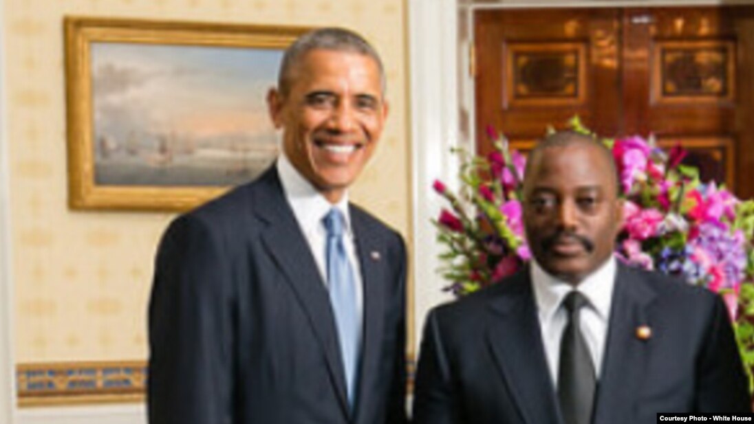 Le président Barack Obama et son homologue congolais Joseph Kabila, lors d'une visite du président de la RDC à la Maison Blanche (Photo Maison Blanche) W 