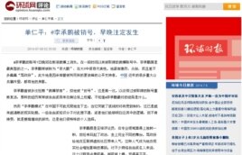 环球时报网路截屏