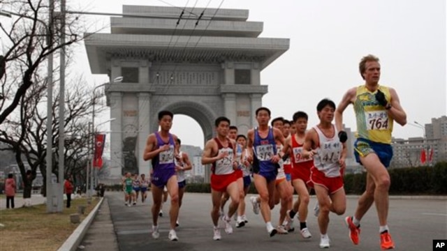 Cuộc đua marathon ở Bình Nhưỡng.