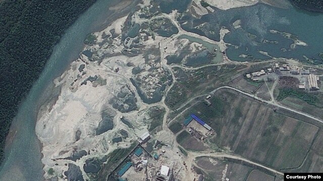 지난해 6월 24일에 촬영한 북한 영변 핵 시설의 위성 사진. '지오아이(GeoEye)' 제공.