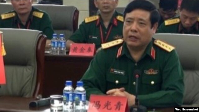 Bộ trưởng Quốc phòng Phùng Quang Thanh: “Xu thế ghét Trung Quốc gây nguy hiểm cho dân tộc.” (Ảnh chụp màn hình.)