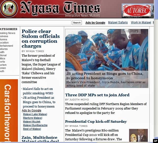 Nyasa Times Editors Seek Asylum In Britain