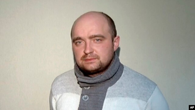 Andrei Lipatov is seen in Moscow in this frame grab taken from video on Moscow Interior Ministry branch website on Wednesday, March 6, 2013.