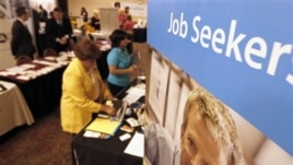 A job recruitment event near Pittsburgh, Pennsylvania in July.