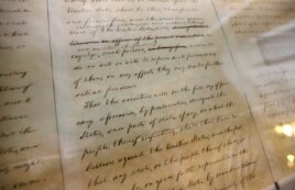 The only surviving version of the Emancipation Proclamation in Lincoln's handwriting