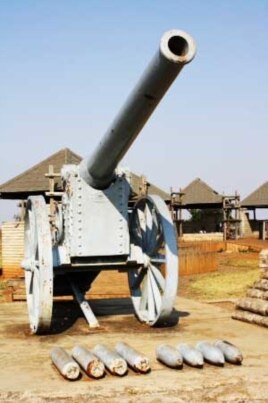 Van Der Merwe's brewery is on top of the Long Tom Pass, named after one of these 'Long Tom' cannons South African Boers used to fight British forces here in 1900