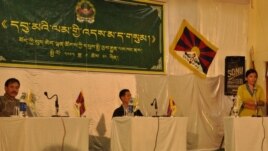 Panel speakers on Tibetan Women Association's 28th anniversary 