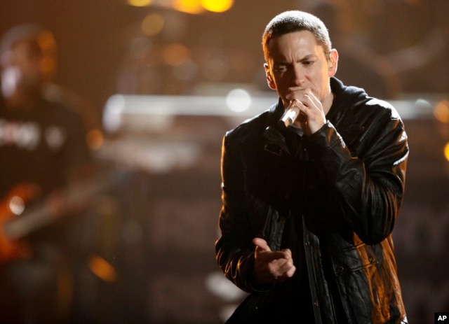 Eminem performs at the BET Awards June 27, 2010 in Los Angeles