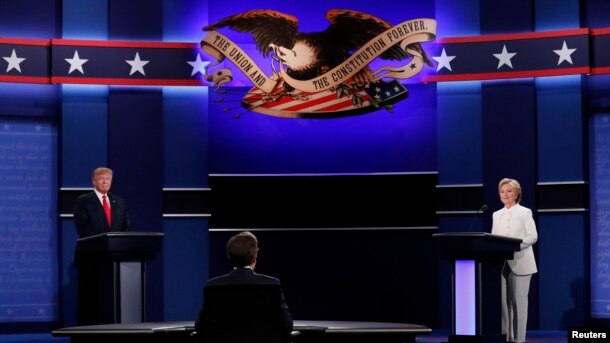 ABŞ prezidentliyinə namizədlər-demokrat Hillari Klinton və respublikaçı Donald Tramp arasında sonuncu və üçüncü debat