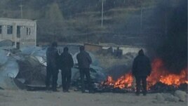Satellite dishes burned in Malho prefecture