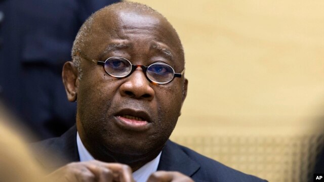 Former Ivory Coast President Laurent Gbagbo attends a confirmation of charges hearing at the International Criminal Court (ICC) in The Hague, Netherlands, February 19, 2013.  