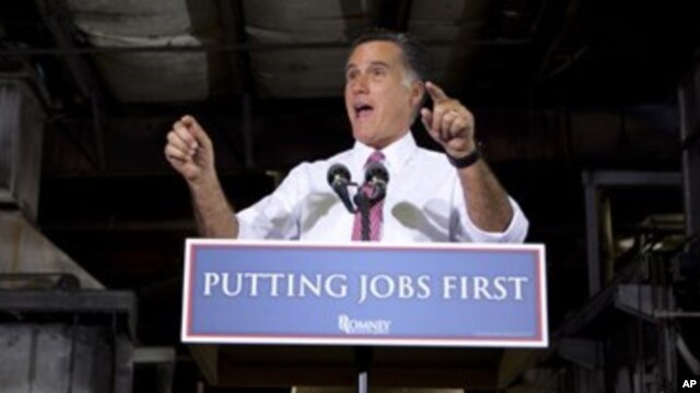El candidato republicano Mitt Romney hace campaña en Ohio.