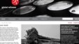A screenshot of the Global Witness website on May 13, 2013, shows the release of the new report "Rubber Barons."